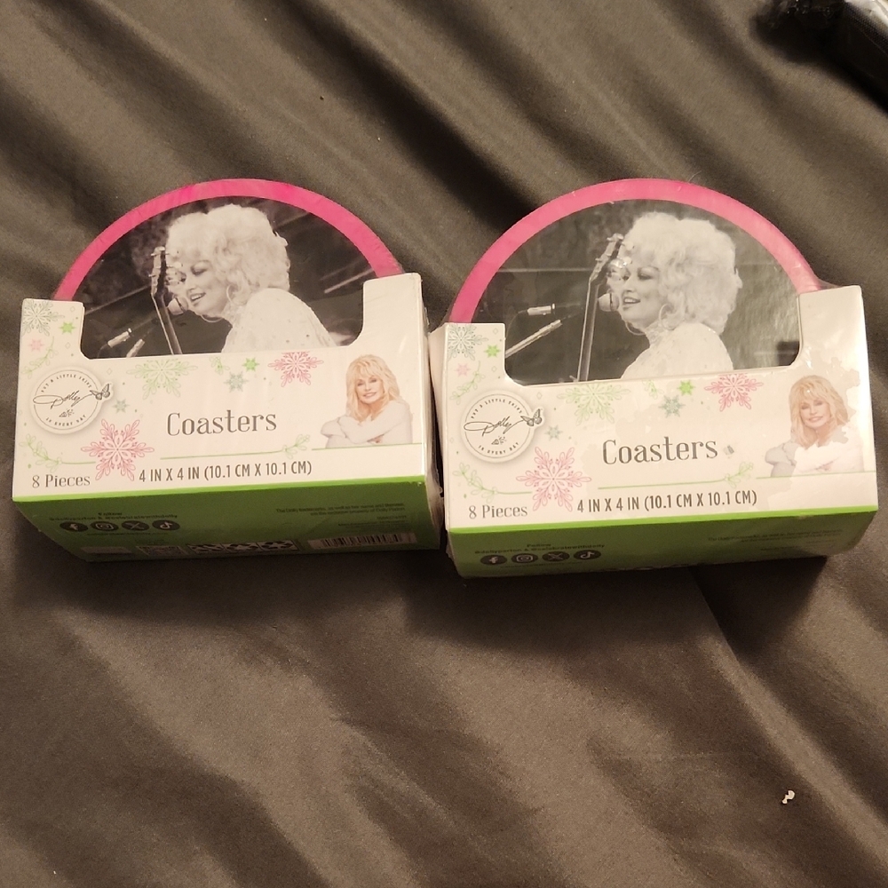Pink Coasters Set